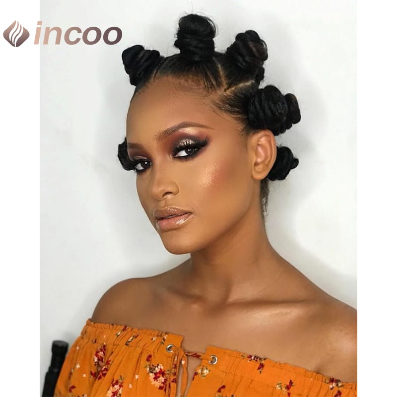 Synthetic Lace Front Wigs Short Cute Braided Lace Wigs Handmade Full Lace Braided Wigs Knotless Box Braiding Hair Wig for Women