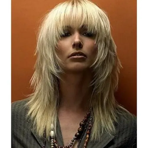 Fluffy Trendy Capless Light Blonde Heat Resistant Synthetic Wig Hair For Women