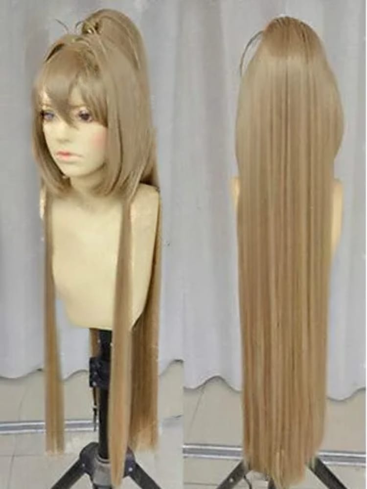Harajuku Brilliant Park Sento Isuzu Flaxen 100cm Long Straight Cosplay Hair Wig