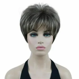 New Curly Women Wig Ladies Daily Hair Wig Dark Down Cosplay Wigs+Wig Cap