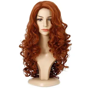 Womens Long Curly Wavy Hair Wigs Ladies Fashion Nature Party Cosplay Full Wig F