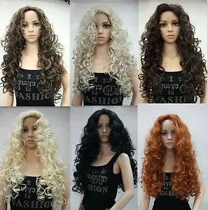 fashion sexy full wig 28" long curly synthetic hair women' wigs select color