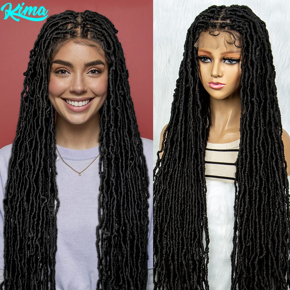 New Arrival Braided Wigs Synthetic Lace Front Wig Braid African With Baby Hair Braided Full Lace Dreadlocks Wigs