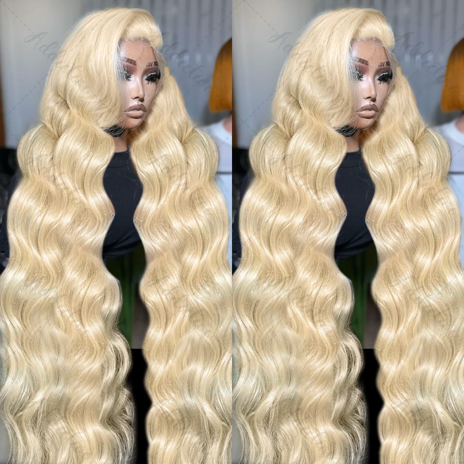 613 Honey Blonde 13x6 HD Transparent Lace Front Human Hair Wigs For Women 30 32 Inch Body Wave 13x4 Lace Frontal 5x5 Closure Wig