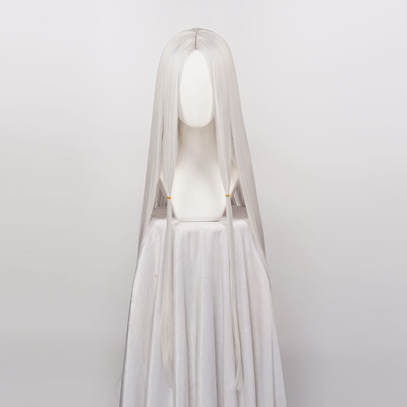 ccutoo Synthetic Hair Cosplay Wig Older Sister Spider 120cm Silver White Long Wigs + Wig Cap