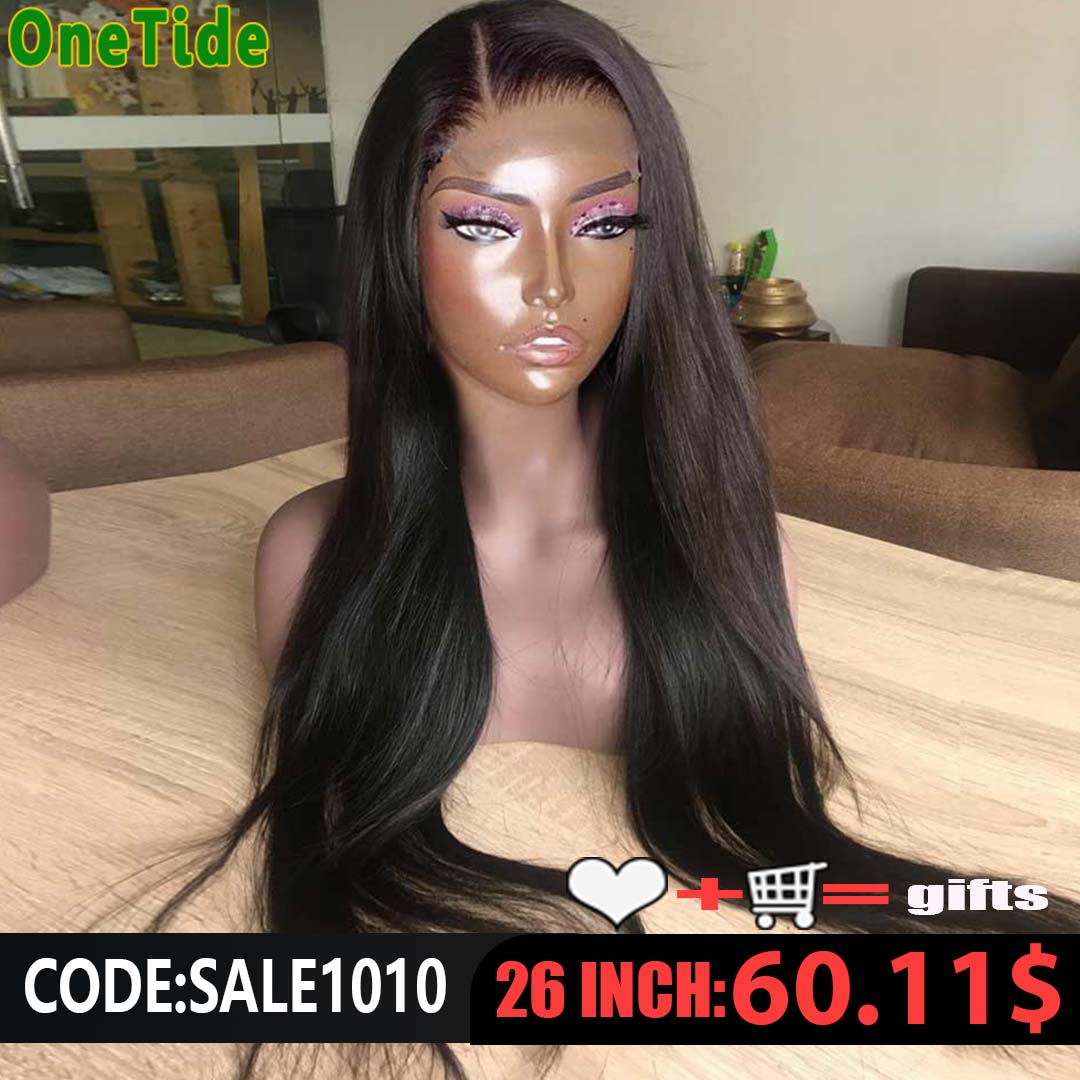 Straight Lace Front Wigs Hd Lace Wig 13x4 Human Hair Wigs For Black Women Pre Plucked Brazilian Transparent Lace Frontal Wig