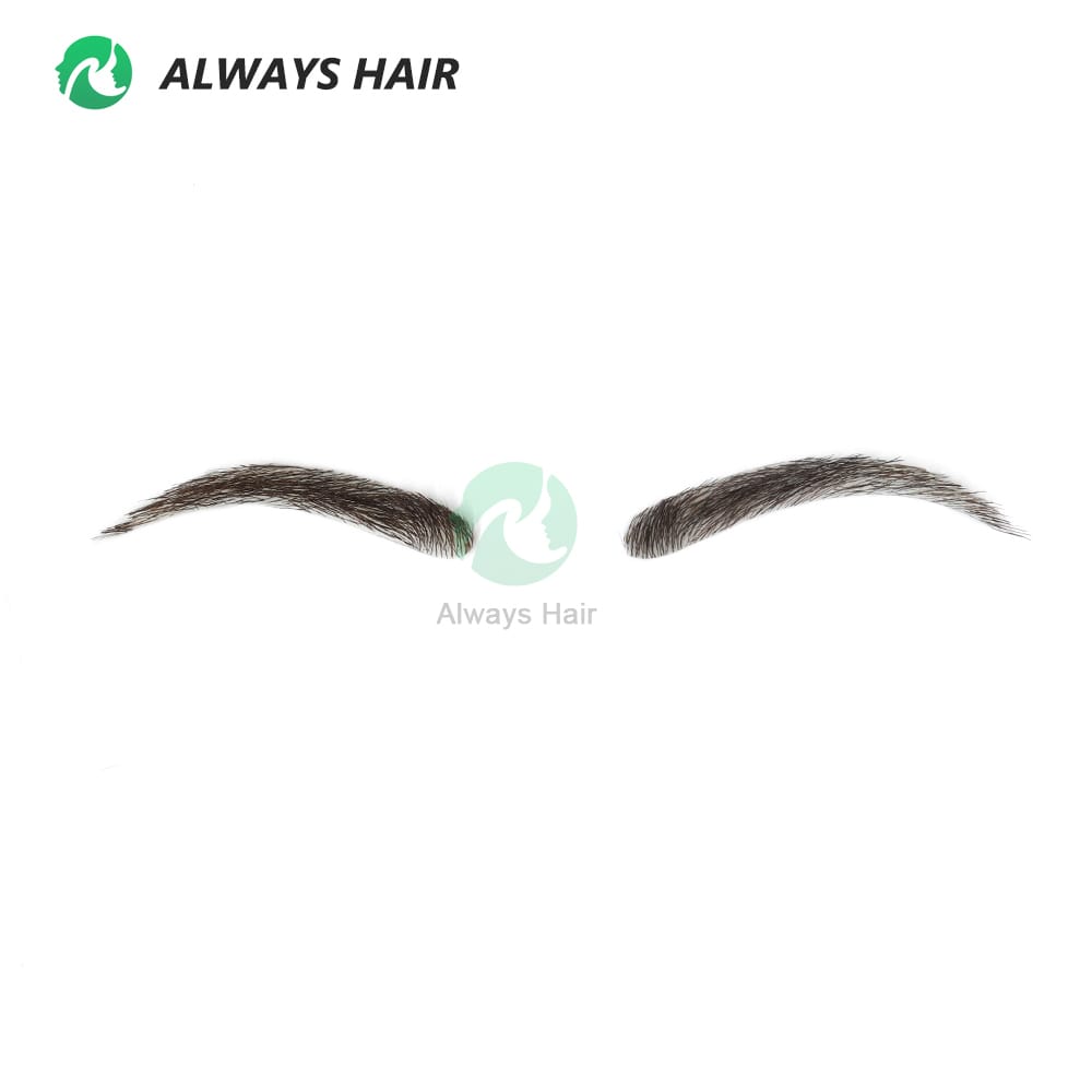 High Quality Hand Made Real Human Hair Eyebrow Injection PU False Eyebrows For Man