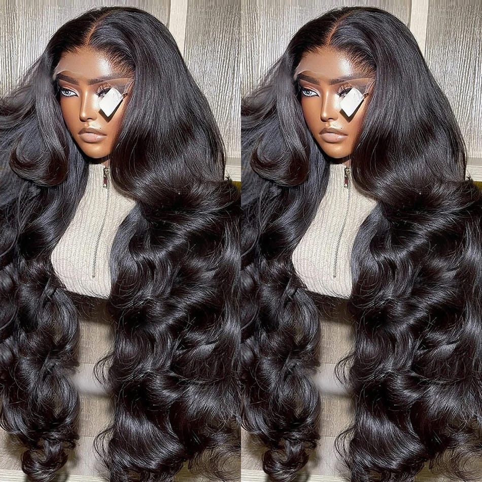 13X6 Transparent Body Wave Lace Frontal Human Hair Wigs Brazilian Water Wave 13x4 Lace Front Wig PrePlucked For Women Remy