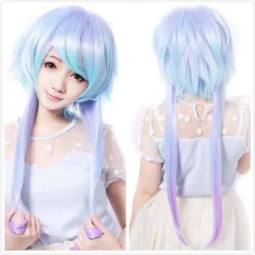 New High Quality Fashion Picture Lolita Multi-Color Long Straight Full Wigs Hair Harajuku Cosplay Party Anim