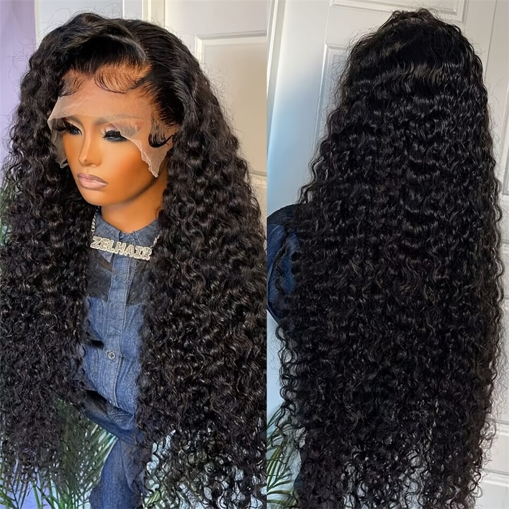 38 inch Curly Human Hair Wigs 13x6 Lace Frontal Human Hair Wig For Women Choice Glueless Water Deep Wave 13x4 Hd Lace Front Wig