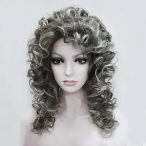 Women Wig Spiral Curls Fluffy Half Full Wig Headband Natural Hair Cosplay Wigs