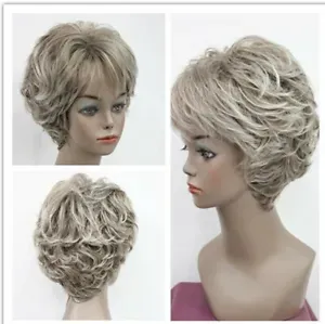 Ladies Wigs Women's Wig Short Dark Golden Brown Curly Natural Hair Wig