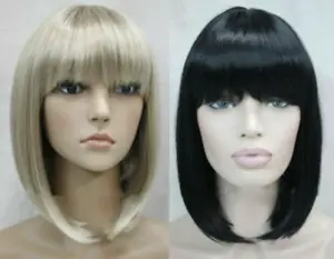 Fashion Wig Short Straight Bangs Women Female Lady Hair Full Wig
