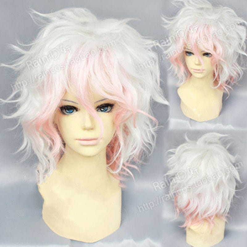 Ladies Wig Fashion Pink Short Hair Cosplay Party Wig Women Wig