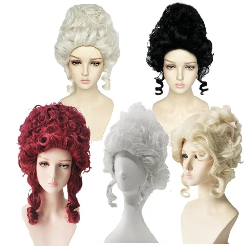 Marie Antoinette Cosplay Wig Princess Medium Curly Heat Resistant Hair Wigs