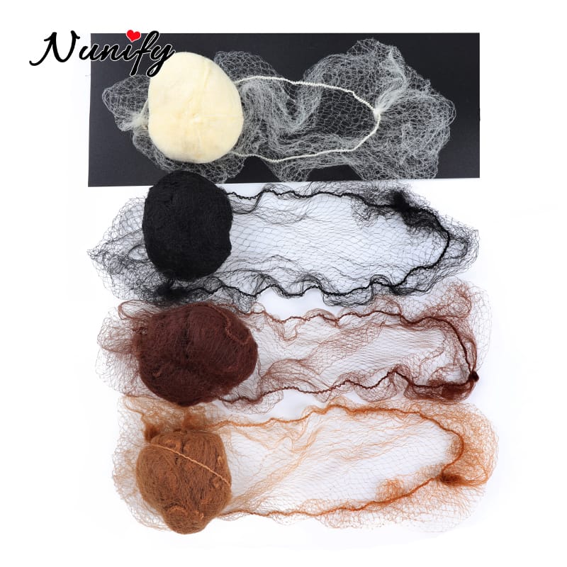 Nunify 20Pcs Quality Nylon Hair Net Star Dance Recital Buns Sample Order Five Colors Nylon Hairnets Black Brown Coffee Color