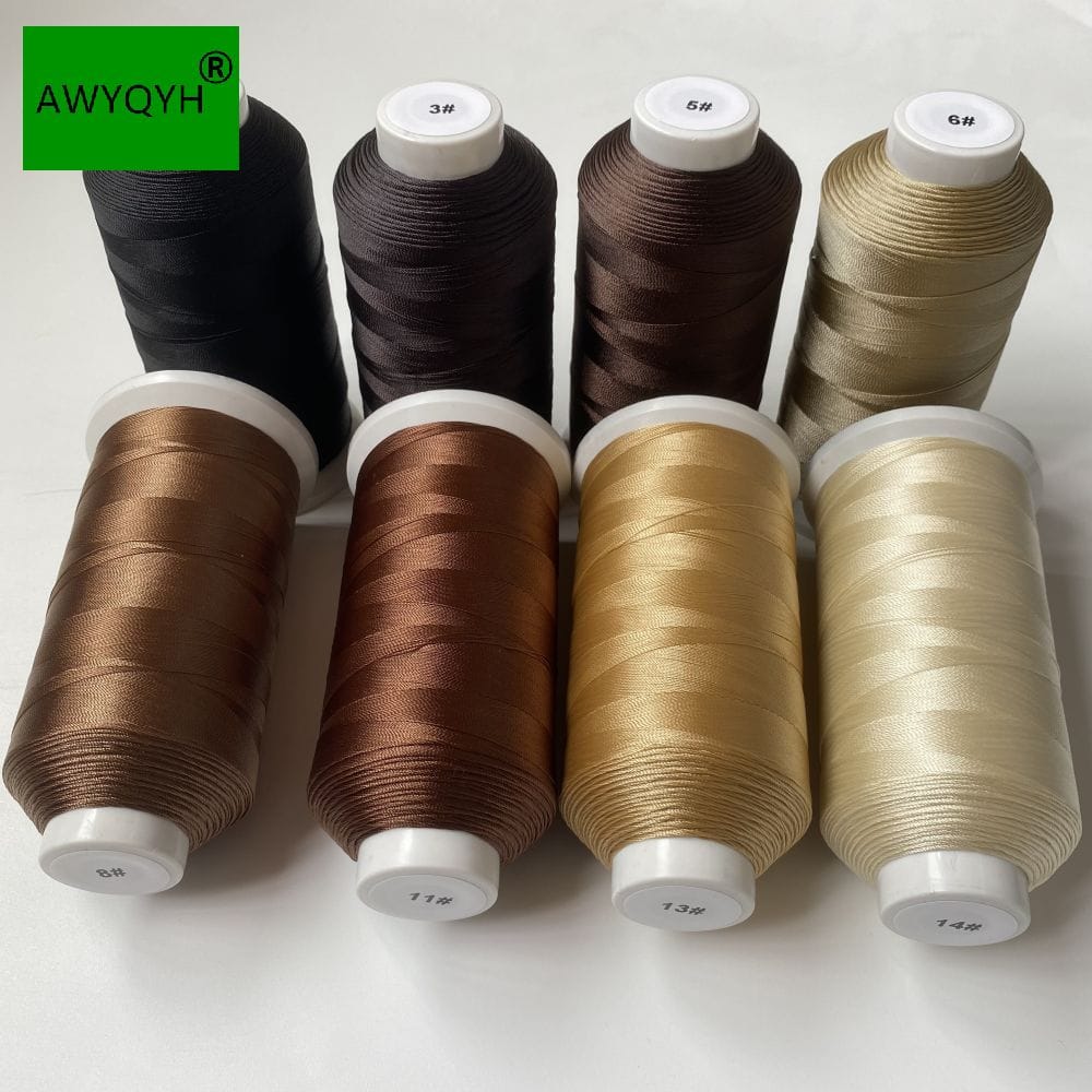 bonded nylon thread for hair extension weaving weft tools