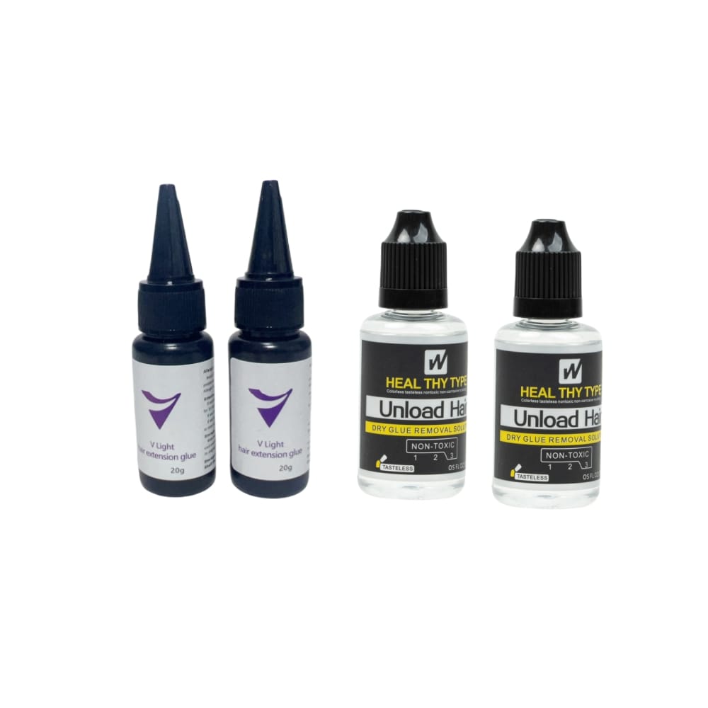 Hair Extension Tools V-Light Technology Hair Extension Set Wig Hair Piece Real Hair Fast Grafting Tool Firm and Traceless