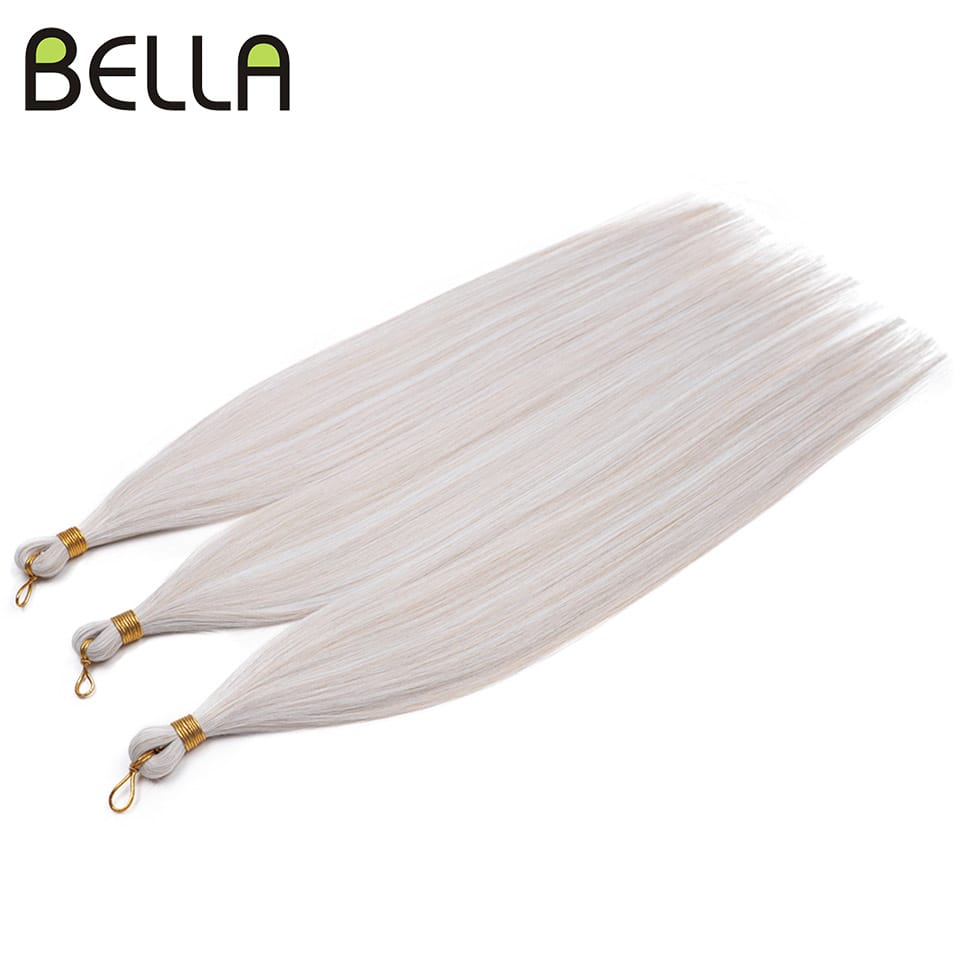 Ariel Straight Pony Hair 28 Inch Hair Bundles Crochet Braids Hair Synthetic Braiding Hair Ombre Orange Crochet Hair Extensions