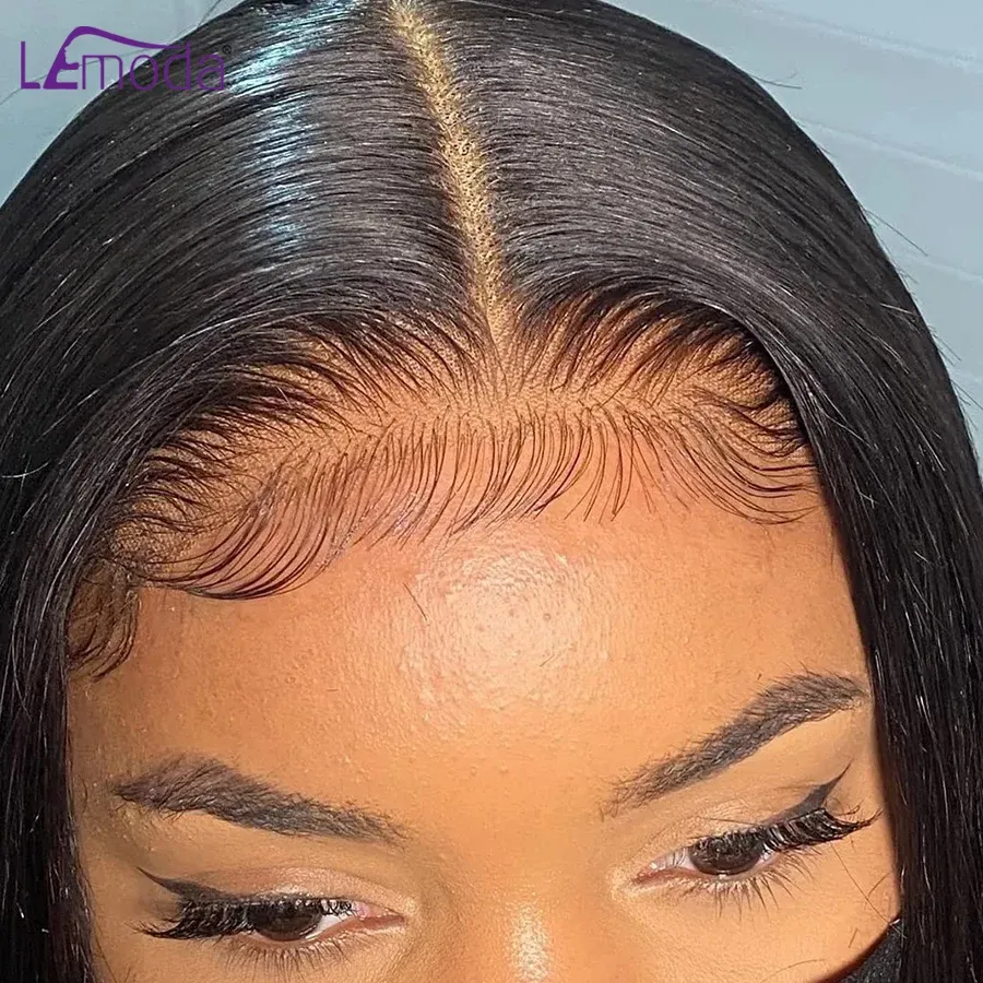 Lemoda HD Transparent Lace Frontal Closure Straight 13x4 13x6 Lace Frontal Only 5x5 6x6 HD Closure Human Hair PrePlucked 14-24in