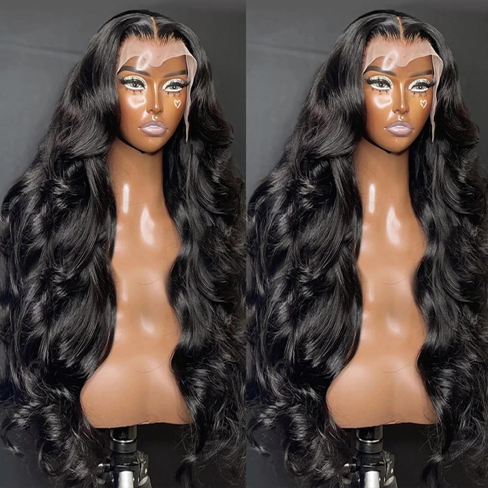 13x4 Body Wave Lace Frontal Human Hair Wigs Transparent Lace Frontal Wig Pre Plucked Lace Front Wig 4x4 Closure wig For Women