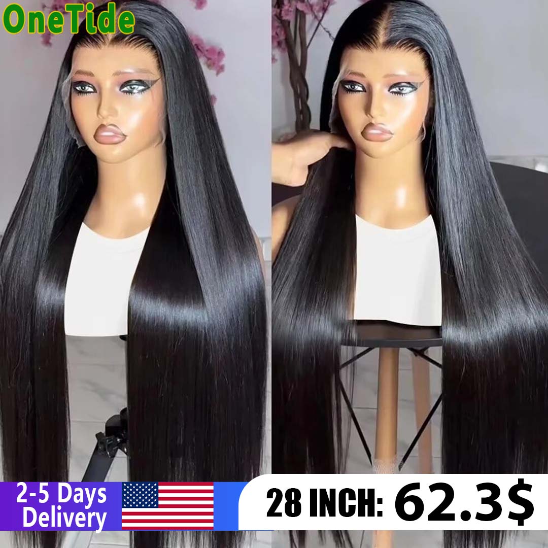 Glueless Straight Lace Wig 13x6 Lace Front Wigs Pre-Cut 4x4 Lace Human Hair Wigs Ready To Wear 13x4 Lace Frontal Wig