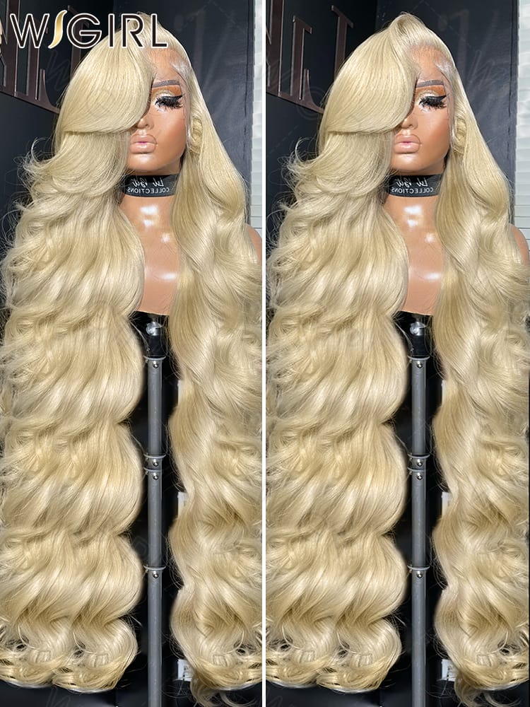 250% Honey Blonde 613 Body Wave 13x4 13x6 Lace Front Human Hair Wigs Remy Brazilian Transparent Pre Plucked Lace Frontal Wig