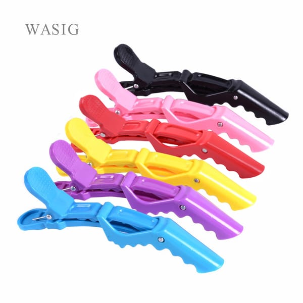 5Pcs/Pack Hairdressing Clamps Claw Clip Hair Salon Plastic Crocodile Barrette Holding Hair Section Clips Grip Tool Accessories