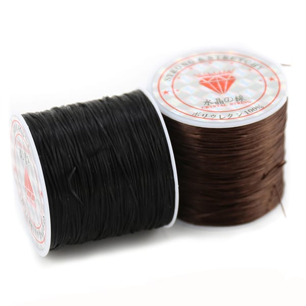 60M/Roll Colorful Flexible Elastic Crystal Line Rope Cord For Hair Extension Making Beading Bracelet Wire Handmade DIY