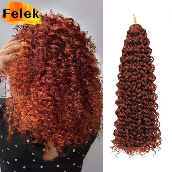 Ocean Wave Braiding Synthetic Hair Extensions Crochet Braids Afro Curls Ombre Mazo Curly BlondeTwist Braid Afrokudri For Girls
