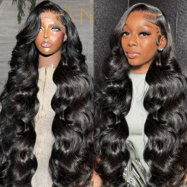 30 38 40 Inch Body Wave Lace Front Wig 13x4 13x6 Lace Frontal Wig Glueless Transparent Human Hair For Black Women Brazilian