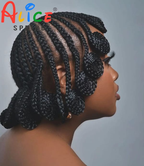 Cornrow Braided Wigs Synthetic Full Lace Handmade Knotless Bantu Braiding Hair Wig Lace Front Short Braids Wig for Black Women