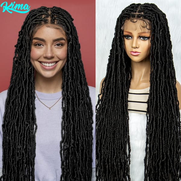 New Arrival Braided Wigs Synthetic Lace Front Wig Braid African With Baby Hair Braided Full Lace Dreadlocks Wigs