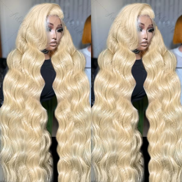 613 Honey Blonde 13x6 HD Transparent Lace Front Human Hair Wigs For Women 30 32 Inch Body Wave 13x4 Lace Frontal 5x5 Closure Wig