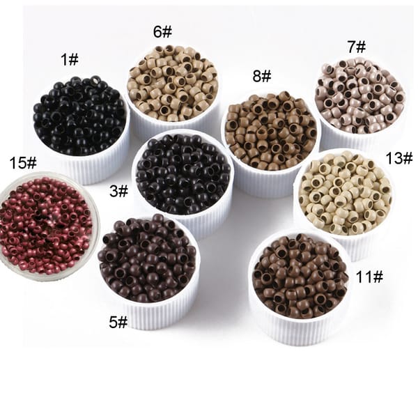 500PCS Nano Ring Beads Hair Extension Tools 2.5mm Nano copper ring nano beads 8 Colors Optional