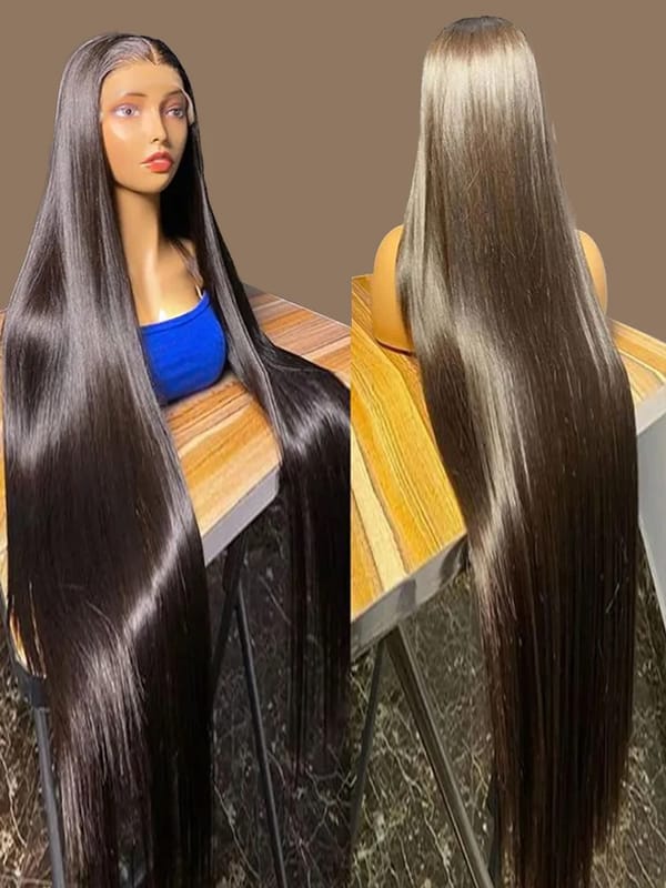 Bone Straight 250 Density Wig Wear And Go Glueless 13x4 13x6 360 HD Transparent Lace Frontal Brazilian Human Hair Wigs For Women