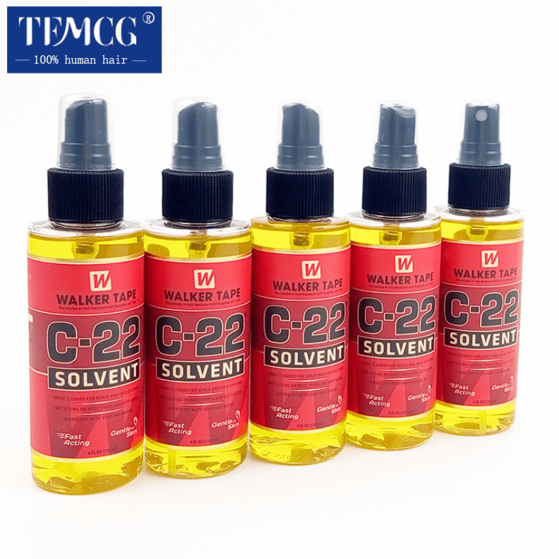 Walker Tape 4FL.OZ(118ml) C-22 Hair Solvent Tape Adhesives Remover For Tape Hair Extension/Toupee/Strong Double Sided Tape