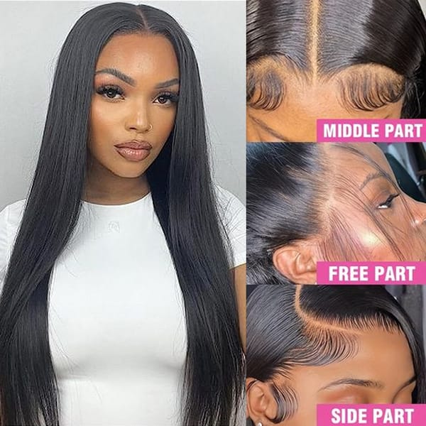 Hd Lace Frontal Wig 13x6 Lace Front Wig Human Hair 30Inch Bone Straight Transparent Lace Human Hair Wigs HD Lace 4x4 Closure Wig