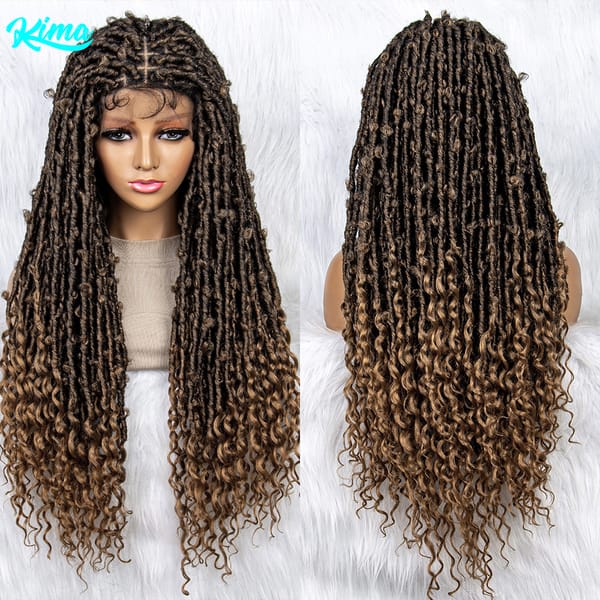 Synthetic Lace Front Wig Braided Wigs 30 Inches With Baby Hair For Black Women American African Wig Wholesale Cheap