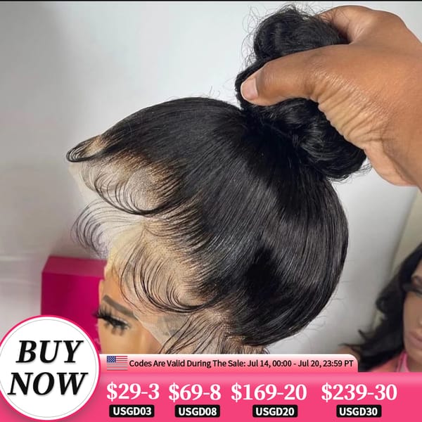 360 HD Full Lace Human Hair Wig Bone Straight 13x6 Lace Front Wig 13x4 HD Transparent Lace Frontal Wigs For Women Closure Wig