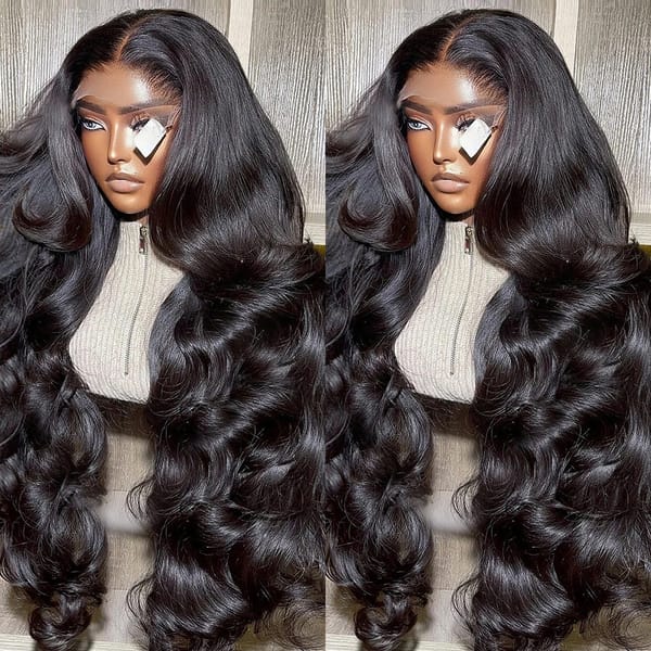 13X6 Transparent Body Wave Lace Frontal Human Hair Wigs Brazilian Water Wave 13x4 Lace Front Wig PrePlucked For Women Remy