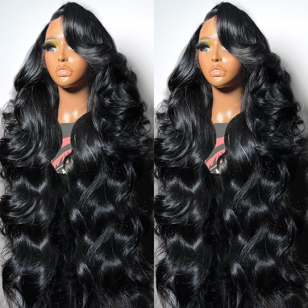 Casslow 13x6 13x4 HD Transparent Body Wave Lace Front Wig Human Hair Brazilian 30 40 Inch 360 Lace Frontal Wigs For Black Women