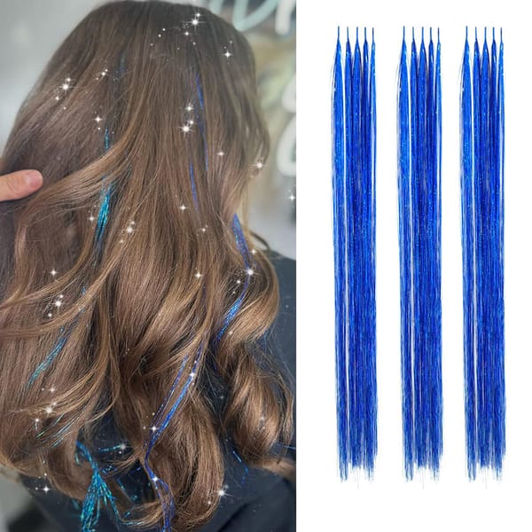 Synthetic Shiny Colorful I-Tip Stick Hair Extension 24 "1-20 Strands/Pack Women's High Temperature Fiber Wig Accessories