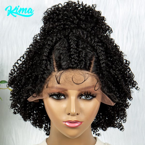 Braided Wigs Synthetic Lace Wig Braided Wigs With Baby Hair For Black Women Wig Jerry Curly Hair Wigs Curly Bob Wig