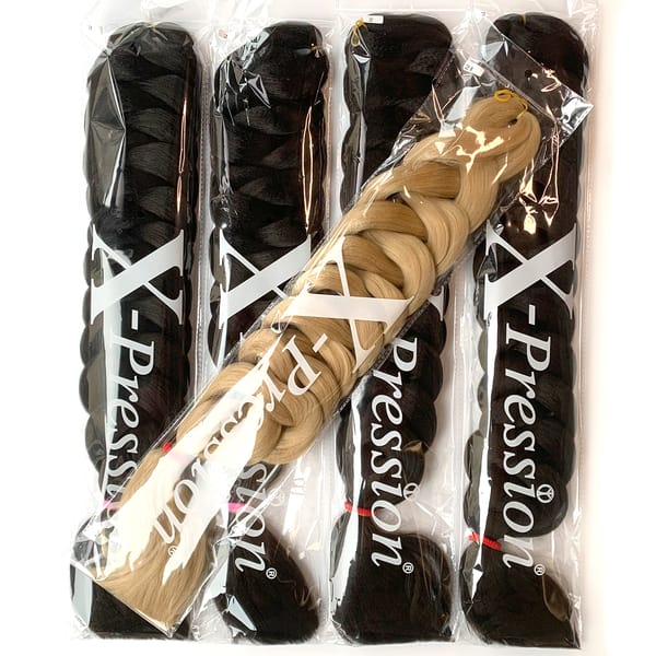 82 Inch Xpression Jumbo Braiding Hair Pre Stretched 165g Pure Color High Temperature Synthetic Hair Extensions For Women Braids