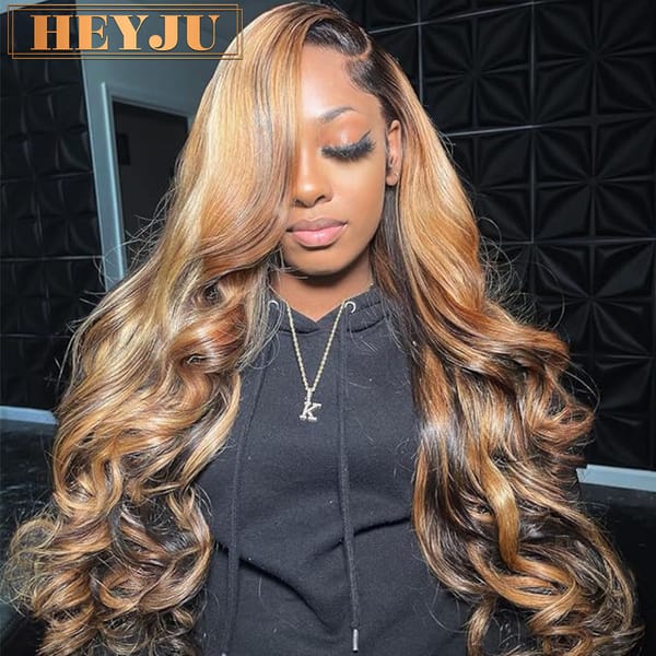 Body Wave Highlight Wigs Human Hair 13x4 13x6 Hd Lace Frontal Wig Brazilian Color Human Hair Wigs For Women Loose Deep Wave Sale