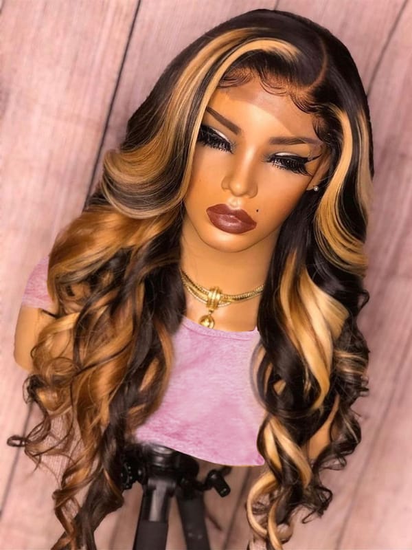 360 HD Lace Frontal Wigs 4/27 Highlight Wig Body Wave 13×6 13X4 Lace Front Wigs For Women Human Hair Loose Wave Virgin Brazilian