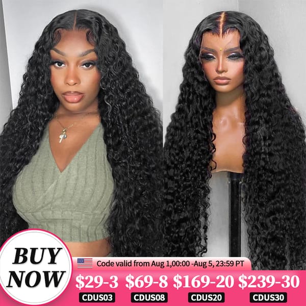 Deep Wave 13x6 HD Lace Front Human Hair Wig Closure 200 Density 38 Inch Wig Curly 13x4 Lace Frontal Wigs For Women Wet And Wavy