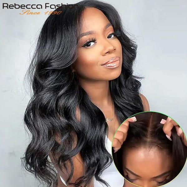 14-28" 180D Body Wave Human Hair Wigs Pre Plucked Brazilian Lace Wigs Body Wave Lace Front Wigs Transparent Lace For Black Women