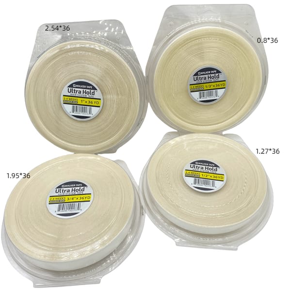 All with box 0.8/1.0/1.27cm Width 36 yards White Ultra Hold Tape Double side tape lace front tape hair tape